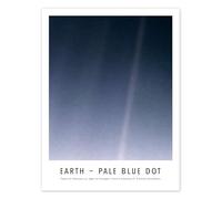 Posterlounge Earth - Pale Blue Dot Póster de NASA 30 x 40 cm Azul Cuadros Decoración para la pared