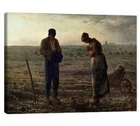 Posterlounge El Ángelus Lienzo de Jean-François Millet 70 x 50 cm Cuadros Decoración para la pared