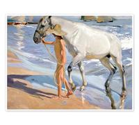 Posterlounge El baño del caballo Póster de Joaquín Sorolla y Bastida 40 x 30 cm Cuadros Decoración para la pared