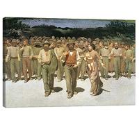 Posterlounge El cuarto estado (Il Quarto Stato) Lienzo de Giuseppe Pellizza da Volpedo 130 x 90 cm Cuadros Decoración para la pared