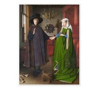 Posterlounge El matrimonio Arnolfini Póster de Jan van Eyck 50 x 70 cm Cuadros Decoración para la pared
