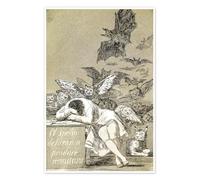 Posterlounge El sueño de la razón produce mostruos Póster de Francisco José de Goya 20 x 30 cm Beige Cuadros Decoración para la pared
