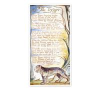Posterlounge El tigre (inglés) Póster de William Blake 20 x 40 cm Cuadros Decoración para la pared