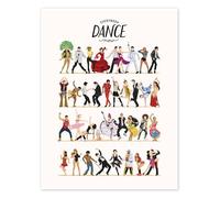Posterlounge Everybody Dance Now Póster de Nour Tohme 30 x 40 cm Cuadros Decoración para la pared