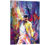 Posterlounge Freddie Mercury Pop Art Portrait Cuadro de metacrilato de Leon Devenice 30 x 40 cm Colorido Cuadros Decoración para la pared
