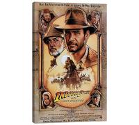 Posterlounge Indiana Jones y la última cruzada Lienzo de Vintage Entertainment Collection 70 x 100 cm Marrón Cuadros Decoración para la pared