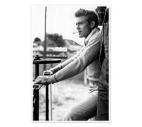 Posterlounge James Dean Póster de Celebrity Collection 60 x 90 cm Blanco y negro Cuadros Decoración para la pared
