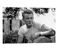 Posterlounge James Dean, Rebelde sin causa, 1955 Cuadro de metacrilato 21 x 14 cm Blanco y negro Cuadros Decoración para la pared