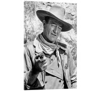 Posterlounge John Wayne Cuadro de metacrilato 14 x 21 cm Blanco y negro Cuadros Decoración para la pared