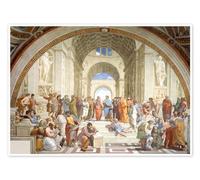 Posterlounge La escuela de Atenas Póster de Raffael 18 x 13 cm Beige Cuadros Decoración para la pared