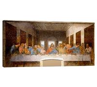 Posterlounge La última cena Lienzo de Leonardo da Vinci 80 x 40 cm Cuadros Decoración para la pared