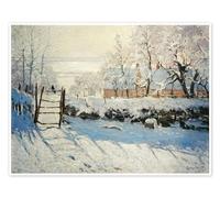 Posterlounge La urraca I Póster de Claude Monet 70 x 50 cm Cuadros Decoración para la pared