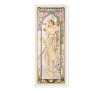 Posterlounge Las partes del día - El esplendor del día, 1899 Póster de Alfons Mucha 20 x 50 cm Cuadros Decoración para la pared