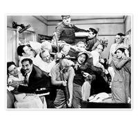 Posterlounge Los hermanos Marx, 1935 Póster 130 x 100 cm Blanco y negro Cuadros Decoración para la pared