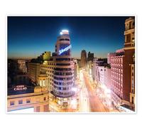 Posterlounge Madrid por la noche Póster de Matteo Colombo 40 x 30 cm Cuadros Decoración para la pared