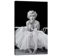 Posterlounge Marilyn Monroe en tutú Lienzo de Celebrity Collection 40 x 60 cm Blanco y negro Cuadros Decoración para la pared