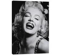 Posterlounge Marilyn Monroe Lienzo de Celebrity Collection 90 x 120 cm Blanco y negro Cuadros Decoración para la pared