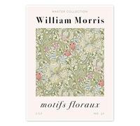 Posterlounge Motifs Floraux - Lily Póster de William Morris 30 x 40 cm Verde Cuadros Decoración para la pared