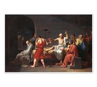 Posterlounge Muerte de Sócrates Póster de Jacques-Louis David 60 x 40 cm Cuadros Decoración para la pared