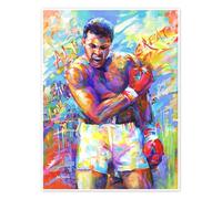 Posterlounge Muhammad alí Póster de Leon Devenice 90 x 120 cm Colorido Cuadros Decoración para la pared