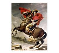 Posterlounge Napoleón cruza San Bernardo Póster de Jacques-Louis David 50 x 70 cm Cuadros Decoración para la pared