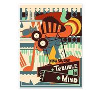 Posterlounge Nina Simone - Trouble in Mind Póster de Vintage Entertainment Collection 50 x 70 cm Cuadros Decoración para la pared