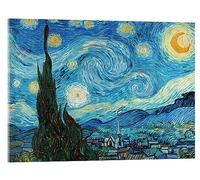 Posterlounge Noche estrellada, 1889 Cuadro de metacrilato de Vincent van Gogh 18 x 13 cm Azul Cuadros Decoración para la pared