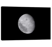 Posterlounge Overexposed Moon by Artemis II Lienzo de NASA 90 x 60 cm Negro Cuadros Decoración para la pared
