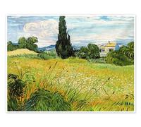 Posterlounge Paisaje con semillas verdes Póster de Vincent van Gogh 70 x 50 cm Verde Cuadros Decoración para la pared