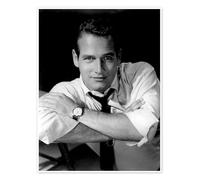 Posterlounge Paul Newman I Póster 50 x 70 cm Blanco y negro Cuadros Decoración para la pared