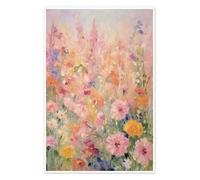 Posterlounge Pink Summer Cottage Flower Garden Póster de Gina Kelly 14 x 21 cm Colorido Cuadros Decoración para la pared