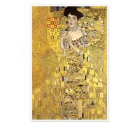 Posterlounge Retrato Adele Bloch-Bauer (detalle) II Póster de Gustav Klimt 14 x 21 cm Amarillo Cuadros Decoración para la pared