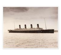 Posterlounge RMS Titanic Póster de Ken Welsh 40 x 30 cm Sepia Cuadros Decoración para la pared