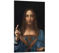 Posterlounge Salvator Mundi Cuadro de metacrilato de Leonardo da Vinci 20 x 30 cm Azul Cuadros Decoración para la pared