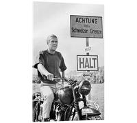 Posterlounge Steve McQueen Cuadro de metacrilato de Celebrity Collection 14 x 21 cm Blanco y negro Cuadros Decoración para la pared