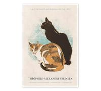 Posterlounge The Nights are Reserved for the Cats Póster de Théophile-Alexandre Steinlen 14 x 21 cm Beige Cuadros Decoración para la pared