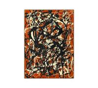 Pósters de Jackson Pollock "Forma libre" Arte abstracto Pintura en lienzo Arte moderno de pared Impresión de Jackson Pollock para decoración del hogar Imagen 50x70cm Sin marco