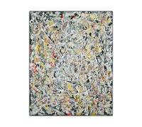 Pósters de Jackson Pollock "Luz blanca" Arte abstracto Pintura en lienzo Arte moderno de pared Impresión de Jackson Pollock para decoración del hogar Imagen 50x70cm Sin marco