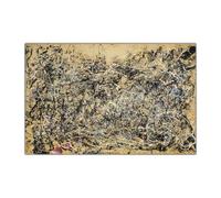 Pósters de Jackson Pollock《Número 1A, 1948》Pintura abstracta en lienzo Arte moderno de pared Impresión de Jackson Pollock para decoración del hogar Cuadro 50x70cm Sin marco