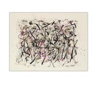 Pósters de Jackson Pollock《Sin título de la década de 1940》Pintura abstracta en lienzo Arte moderno de pared Impresión de Jackson Pollock para decoración de la sala de estar Imagen 50x70cm Sin marco