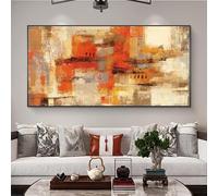 Pósters y láminas para pared, lienzos decorativos, pósteres abstractos en amarillo dorado para la decoración del hogar en la sala de estar (40x80cm/sin marco).