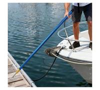 Postes de acoplamiento extensibles para barcos, paquete de 4 varillas de empuje de 16.4 pies con gancho para yates, botes salvavidas, barcos, barra de agarre duradera