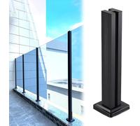 Postes de balaustrada de acero inoxidable para sistemas de barandillas de vidrio, soporte duradero para escaleras, balcones, cubiertas y valla de piscina