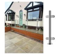 Postes de balaustrada de vidrio de acero inoxidable, barandilla moderna para escaleras, terraza y patio, sistema de balaustre de vidrio ed para seguridad y estilo