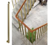 Postes de balaustre cuadrados ajustables con husillos de montaje lateral y soporte de 270° para kits de barandilla de escalera interior, ideal para áticos, cubiertas y patios