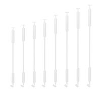 Postes De Balaustre De Escalera Cuadrados, Husillos De Barandilla Ajustables, Diseño Minimalista, Con Soporte De Montaje En Pared, For Balcones De Escalones(White,50cm/19.7in/1.6ft)