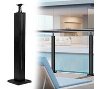 Postes de balaustre de metal para escaleras, husillos ajustables para cubierta/balcón/porche, kit de barandilla de escalera interior, 60-120 cm de altura