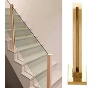 Postes de barandilla cuadrada de acero inoxidable para interiores y exteriores, kit de paneles de valla de 90 cm, poste final duradero y elegante. Elige entre 3 tipos para un diseño definitivo