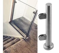Postes de barandilla de escalera de ático con abrazaderas de espiga, sistema de barandilla redonda para patio, valla de patio, postes de balaustrada para uso interior y exterior, kit de fácil