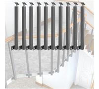 Postes de barandilla de metal ajustables para escaleras, husillos de 270° para una instalación segura de cubierta, porche, escalera, incluye kit de tornillos